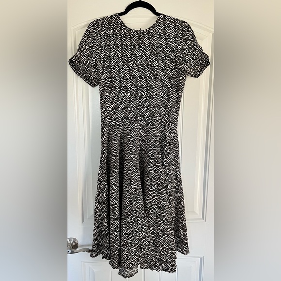 Black and Cream Polka Dot A-Line Dress - Picture 1 of 3
